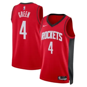 Maillot Homme Houston Rockets Jalen Green 0 Icon Edition Rouge Swingman
