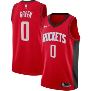 Maillot Homme Houston Rockets Jalen Green 0 Icon Edition Rouge Swingman