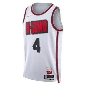 Maillot Homme Houston Rockets Jalen Green City Edition 2024-25 Blanc Swingman