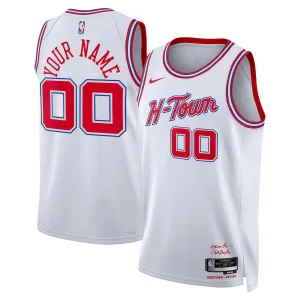 Maillot Homme Houston Rockets Personnalisé City Edition 2023-24 Blanc Swingman