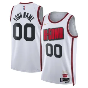 Maillot Homme Houston Rockets Personnalisé City Edition 2024-25 Blanc Swingman