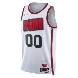 Maillot Homme Houston Rockets Personnalisé City Edition 2024-25 Blanc Swingman