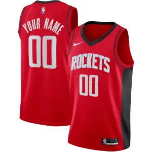 Maillot Homme Houston Rockets Personnalisé Icon Edition Rouge Swingman
