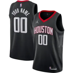 Maillot Homme Houston Rockets Personnalisé Statement Edition Noir Swingman