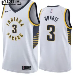 Maillot Enfant Indiana Pacers Chris Duarte 3 Association Edition Blanc Swingman Maillot Enfant Indiana Pacers Chris Duarte 3 Association Edition Blanc Swingman