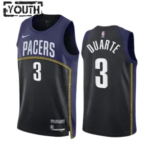 Maillot Enfant Indiana Pacers Chris Duarte 3 Black City Edition 2022-23 Navy Swingman Maillot Enfant Indiana Pacers Chris Duarte 3 Black City Edition 2022-23 Navy Swingman