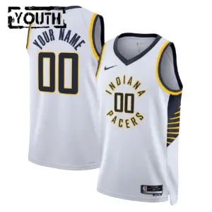 Maillot Enfant Indiana Pacers Personnalisé Association Edition Blanc Swingman Maillot Enfant Indiana Pacers Personnalisé Association Edition Blanc Swingman