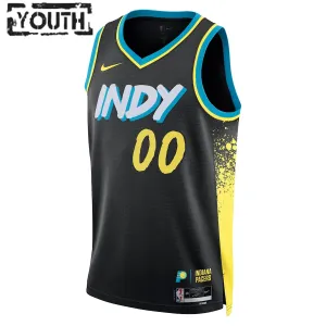 Maillot Enfant Indiana Pacers Personnalisé City Edition 2023-24 Noir Swingman