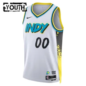 Maillot Enfant Indiana Pacers Personnalisé City Edition 2024-25 Blanc Swingman