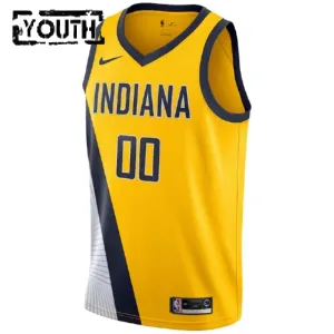 Maillot Enfant Indiana Pacers Personnalisé Statement Edition Jaune Swingman