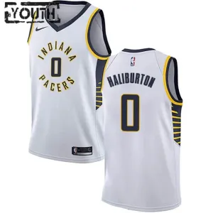 Maillot Enfant Indiana Pacers Tyrese Haliburton 0 Association Edition Blanc Swingman Maillot Enfant Indiana Pacers Tyrese Haliburton 0 Association Edition Blanc Swingman