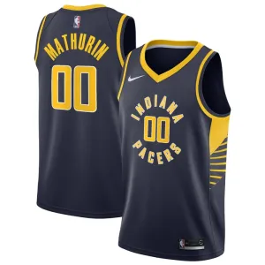 Maillot Homme Indiana Pacers Bennedict Mathurin 00 Icon Edition Navy Swingman