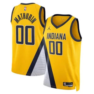 Maillot Homme Indiana Pacers Bennedict Mathurin 00 Statement Edition Navy Swingman