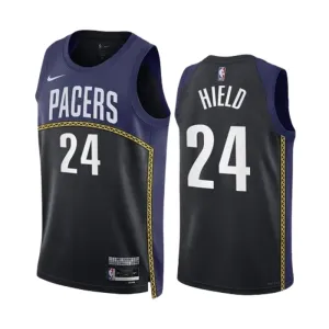 Maillot Homme Indiana Pacers Buddy Hield 24 Black City Edition 2022-23 Navy Swingman Maillot Homme Indiana Pacers Buddy Hield 24 Black City Edition 2022-23 Navy Swingman
