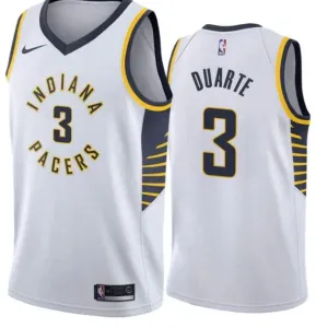 Maillot Homme Indiana Pacers Chris Duarte 3 Association Edition Blanc Swingman Maillot Homme Indiana Pacers Chris Duarte 3 Association Edition Blanc Swingman