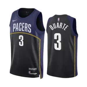 Maillot Homme Indiana Pacers Chris Duarte 3 Black City Edition 2022-23 Navy Swingman Maillot Homme Indiana Pacers Chris Duarte 3 Black City Edition 2022-23 Navy Swingman