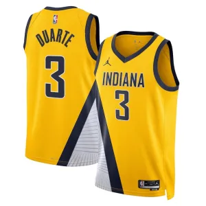 Maillot Homme Indiana Pacers Chris Duarte 3 Statement Edition Navy Swingman