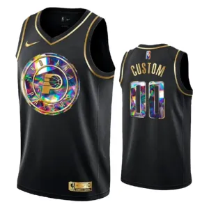 Maillot Homme Indiana Pacers Diamond Edition Personnalisé Noir Swingman Maillot Homme Indiana Pacers Diamond Edition Personnalisé Noir Swingman