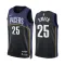 Maillot Homme Indiana Pacers Jalen Smith 25 Black City Edition 2022-23 Navy Swingman
