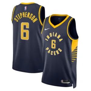 Maillot Homme Indiana Pacers Lance Stephenson 6 Icon Edition Navy Swingman