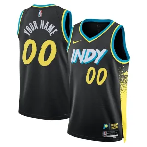 Maillot Homme Indiana Pacers Personnalisé City Edition 2023-24 Noir Swingman