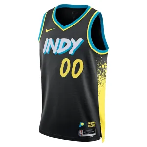 Maillot Homme Indiana Pacers Personnalisé City Edition 2023-24 Noir Swingman