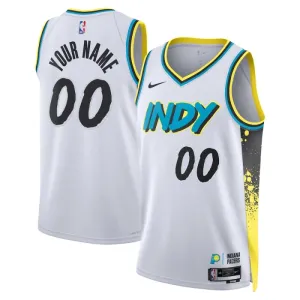 Maillot Homme Indiana Pacers Personnalisé City Edition 2024-25 Blanc Swingman