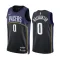 Maillot Homme Indiana Pacers Tyrese Haliburton 0 Black City Edition 2022-23 Navy Swingman