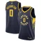 Maillot Homme Indiana Pacers Tyrese Haliburton 0 Icon Edition Navy Swingman