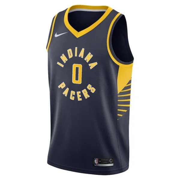 Maillot Homme Indiana Pacers Tyrese Haliburton 0 Icon Edition Navy Swingman
