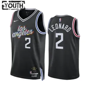 Maillot Enfant LA Clippers Kawhi Leonard 2 City Edition 2022-23 Noir Swingman Maillot Enfant LA Clippers Kawhi Leonard 2 City Edition 2022-23 Noir Swingman