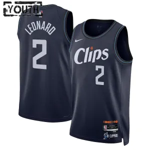 Maillot Enfant LA Clippers Kawhi Leonard City Edition 2023-24 Navy Swingman