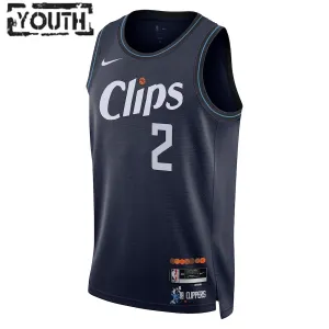 Maillot Enfant LA Clippers Kawhi Leonard City Edition 2023-24 Navy Swingman