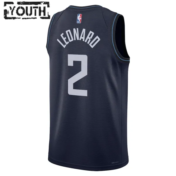 Maillot Enfant LA Clippers Kawhi Leonard City Edition 2023-24 Navy Swingman