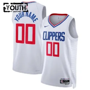 Maillot Enfant LA Clippers Personnalisé Association Edition Blanc Swingman