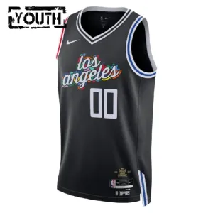Maillot Enfant LA Clippers Personnalisé City Edition 2022-23 Noir Swingman