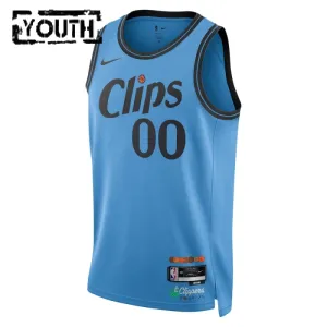Maillot Enfant LA Clippers Personnalisé City Edition 2024-25 Bleu Swingman