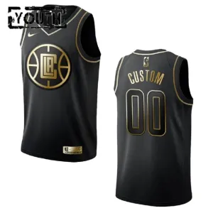 Maillot Enfant LA Clippers Personnalisé Golden Edition Noir Swingman Maillot Enfant LA Clippers Personnalisé Golden Edition Noir Swingman