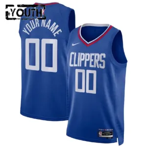 Maillot Enfant LA Clippers Personnalisé Icon Edition Bleu Swingman