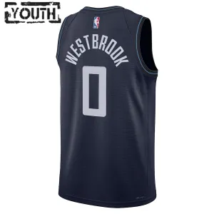 Maillot Enfant LA Clippers Russell Westbrook City Edition 2023-24 Navy Swingman