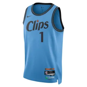 Maillot Homme LA Clippers James Harden City Edition 2024-25 Bleu Swingman