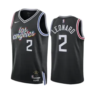 Maillot Homme LA Clippers Kawhi Leonard 2 City Edition 2022-23 Noir Swingman Maillot Homme LA Clippers Kawhi Leonard 2 City Edition 2022-23 Noir Swingman