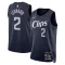 Maillot Homme LA Clippers Kawhi Leonard City Edition 2023-24 Navy Swingman