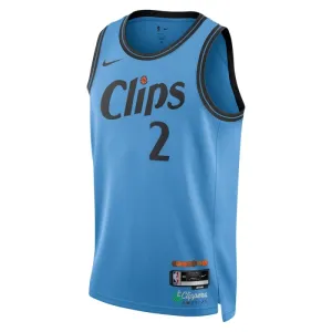 Maillot Homme LA Clippers Kawhi Leonard City Edition 2024-25 Bleu Swingman