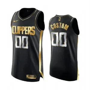 Maillot Homme LA Clippers Limited Personnalisé Golden Edition Noir Swingman Maillot Homme LA Clippers Limited Personnalisé Golden Edition Noir Swingman