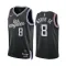 Maillot Homme LA Clippers Marcus Morris SR 8 City Edition 2022-23 Noir Swingman