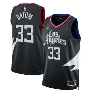 Maillot Homme LA Clippers Nicolas Batum 33 Statement Edition Noir Swingman Maillot Homme LA Clippers Nicolas Batum 33 Statement Edition Noir Swingman