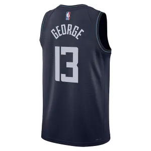 Maillot Homme LA Clippers Paul George City Edition 2023-24 Navy Swingman