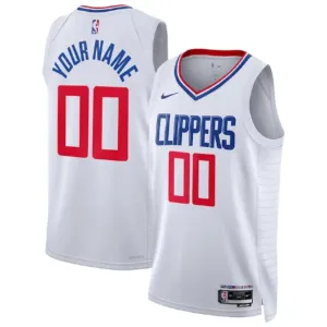Maillot Homme LA Clippers Personnalisé Association Edition Blanc Swingman