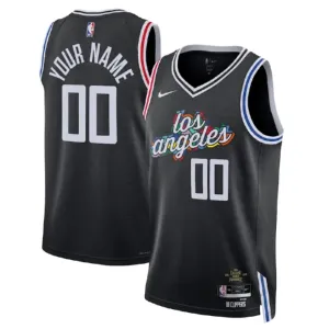 Maillot Homme LA Clippers Personnalisé City Edition 2022-23 Noir Swingman